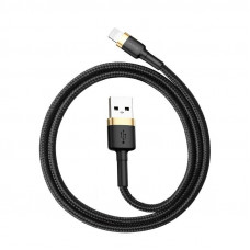Baseus Cafule kabelis USB Lightning 2.4A 1m (zelts+melns)