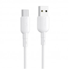 Vipfan USB to USB-C cable Vipfan Colorful X11, 3A, 1m (white)