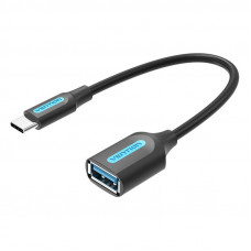 Vention USB-C 3.1 Male to USB Female OTG Cable Vention CCVBB 0.15m, 2A, Black