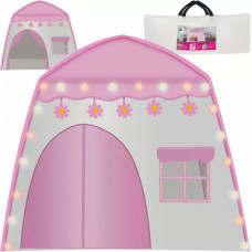 Bērnu telts + gaismiņas - rozā 23472