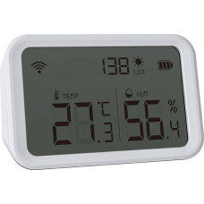 NEO viedais temperatūras un mitruma sensors NEO NAS-TH02W ZigBee Tuya ar LCD ekrānu