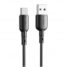 Vipfan USB to USB-C cable Vipfan Colorful X11, 3A, 1m (black)