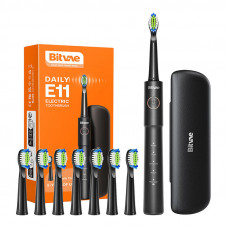 Bitvae Sonic toothbrush with tips set and travel case BV E11 (Black)