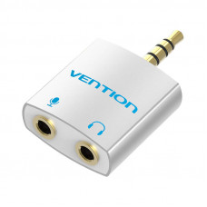 Vention Adapter audio 4-pole 3.5mm male to 2x 3.5mm female Vention BDBW0 silver