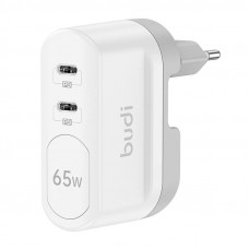 Budi Wall charger 2xUSB-C Budi 65W (white)