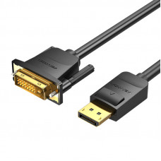 Vention DisplayPort to DVI (24+1) Cable 1.5m Vention HAFBG 1080P 60Hz  (Black)