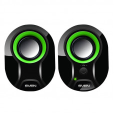 Sven Speakers SVEN 290, 5W USB  (black-green)