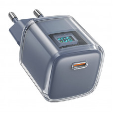 Acefast Wall charger Acefast A53 Sparkling series PD 30W GaN (grey)