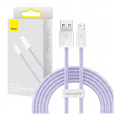 Baseus dinamiskais kabelis USB uz Lightning, 2,4A, 2m (violeta)