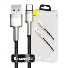Baseus USB kabelis USB-C Baseus Cafule, 66 W, 0,25 m (melns)