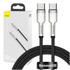 Baseus kabelis no USB-C uz USB-C Baseus Cafule, 100 W, 1 m (melns)