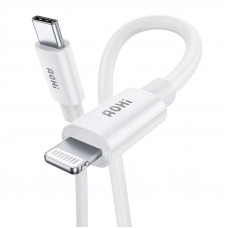 Aohi AOC-L003 USB-C to Lightning cable, 1.2m, 3A, with MFi certificate (white)