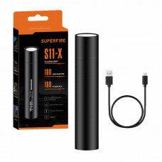 Superfire Mini kabatas lukturītis Supfire S11-X, 700lm, USB