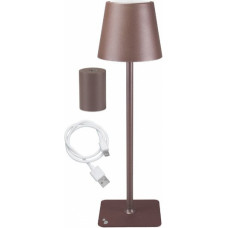 Beper P201UTP113,uzlādējama galda lampa,Korten tērauds