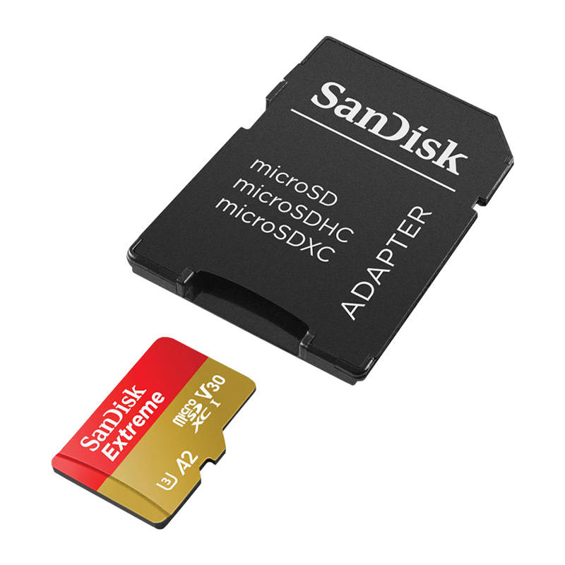 Sandisk Memory card SANDISK EXTREME microSDXC 128 GB 190/90 MB/s UHS-I U3 ActionCam (SDSQXAA-128G-GN6AA)