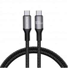 Rocoren Fast Charging cable Rocoren USB-C to USB-C Retro Series 3m 100W (grey)