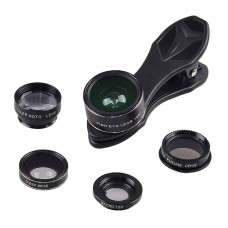 Apexel Mobile lens kit APEXEL APL-DG5H 5 in 1 universal (black)