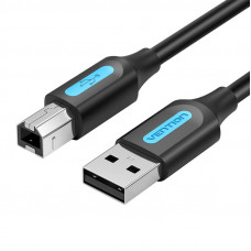 Vention USB 2.0 A līdz B kabelis Vention COQBJ 2A 5m Black PVC