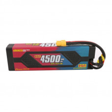 Gens Ace Advanced 4500mAh 11.4V 100C 3S1P HardCase Lipo Battery Pack with XT60