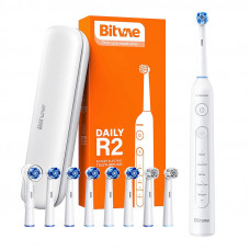 Bitvae Rotary toothbrush with tips set and travel case Bitvae R2 (white)