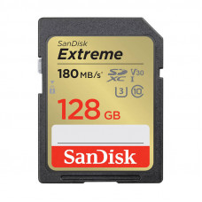 Sandisk Atmiņas karte SANDISK EXTREME SDXC 128 GB 180/90 MB/s UHS-I U3 (SDSDXVA-128G-GNCIN)