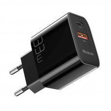 Sienas lādētājs ar USB GaN 33 W Mcdodo CH-0921 USB-C, USB-A (melns)