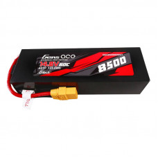 Gens Ace G-Tech 8500mAh 14.8V 60C 4S1P Lipo Battery Pack PC Material Case with XT90 plug