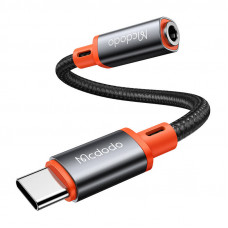 USB-C uz AUX mini ligzdu 3,5 mm audio adapteris Mcdodo CA-7561, DAC, 0,11 m (melns)