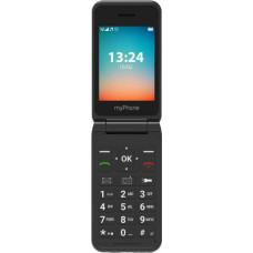 Myphone Flip LTE Dual black/blue - saliekams podziņu telefons