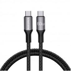 Rocoren Fast Charging cable Rocoren USB-C to USB-C Retro Series 2m 60W (grey)