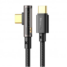 Mcdodo USB uz USB-C Prism 90 grādu kabelis Mcdodo CA-3400, 100 W, 1,2 m (melns)