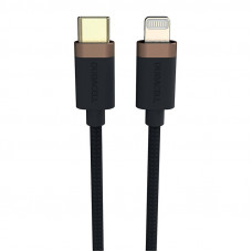 Duracell USB-C kabelis priekš Lightning 1m (melns)