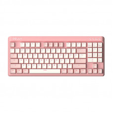 Delux Gaming Keyboard Delux KM18DB RGB (White&Pink)
