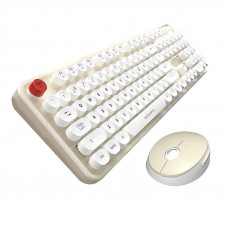Mofii Wireless keyboard + mouse set MOFII Sweet 2.4G (White-Beige