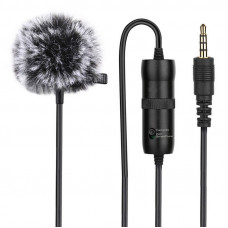 Puluz Microphone with a clip PULUZ 3.5mm Jack 6m