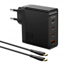 Mcdodo sienas lādētājs McDodo GAN 3xUSB-C + USB, 100W + 2m kabelis (melns)