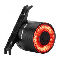 Rockbros velosipēdu aizmugurējais lukturis,apaļš Rockbros Q3 (melns)