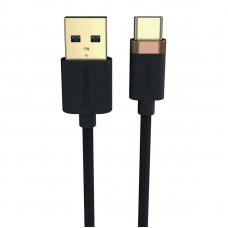 Duracell USB kabelis USB-C 2.0 1m (melns)