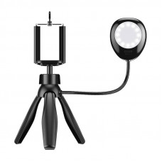 Apexel Phone holder/tripod APEXEL APL-JJ21FL with LED light (black)