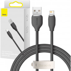 Baseus Jelly kabelis USB uz Lightning, 2,4A, 1,2m (melns)
