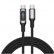 Rocoren ātrās uzlādes kabelis Rocoren Digital USB-C uz USB-C, PD, 1m (pelēks)