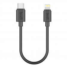 Budi USB-C to Lightning cable Budi 35W 25cm (black)