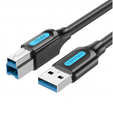 Vention USB 3.0 A līdz USB-B drukas kabelis Vention COOBD 2A 0,5 m melns PVC