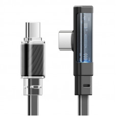 Mcdodo kabelis USB-C uz USB-C Mcdodo CA-3450 90 grādi 1,2 m ar LED (melns)