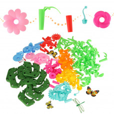 Radošās bērnu puķes,konstruktors saliekamas,175 elementi