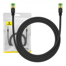 Baseus Braided network cable cat.8 Baseus Ethernet RJ45, 40Gbps, 1,5m (black)