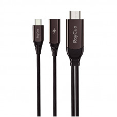 Raycue USB-C uz HDMI 2.1 4k30Hz RayCue kabelis, 2m (melns)