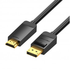 Vention DisplayPort 1.2 līdz HDMI 1.4 Vention HAGBI 3m, 4K 30Hz (melns)