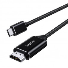 Raycue USB-C uz HDMI 2.1 4k60Hz RayCue kabelis, 2m (melns)
