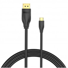 Vention USB-C uz DisplayPort 1.4 Kabelis Vention CGYBG, 1,5 m, 8K 60Hz/4K 120Hz (melns)